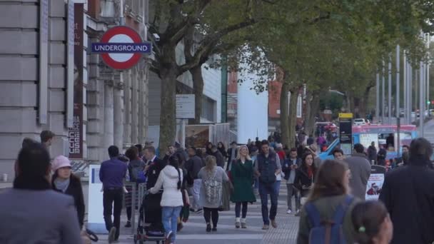 London street view - Londýn, Anglie — Stock video