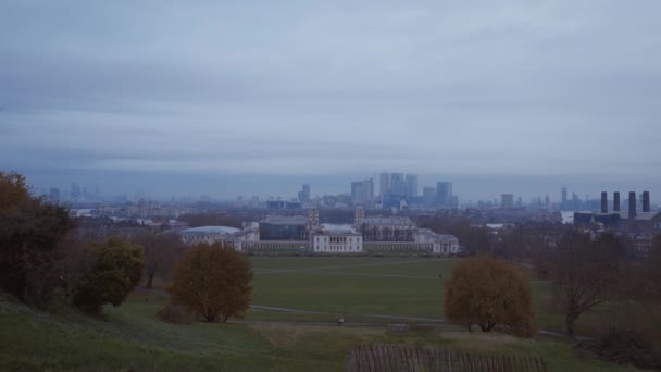 London England September 2016 Міський Краєвид Похмурий День — стокове відео