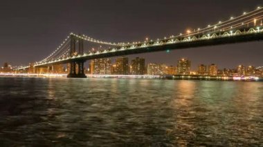 Manhattan Köprüsü Timelapse geceleri