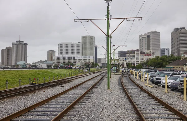 Träna spår i New Orleans - New Orleans, Louisiana - 18 April 2016 — Stockfoto