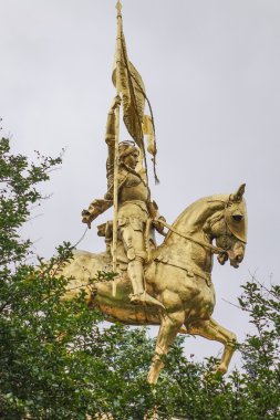 Joan D Arc - Orleans hizmetçi heykel New Orleans