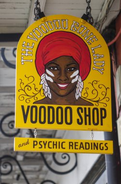 Voodoo Shop in New Orleans Louisiana - NEW ORLEANS, LOUISIANA - APRIL 18, 2016 clipart