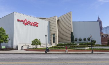 Pemberton Place Atlanta 'da Coca Cola Dünyası - ATLANTA, GEORGIA - 21 Nisan 2016