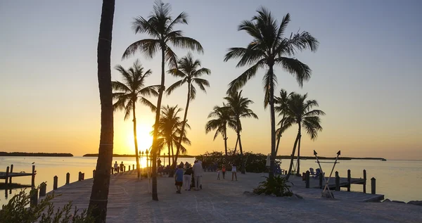 Wspaniały zachód słońca w Florida Keys - Key West na Florydzie 11 kwietnia 2016 — Zdjęcie stockowe