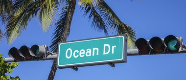Ocean Drive Miami Beach Florida - Miami. Florida - 10 Nisan 2016