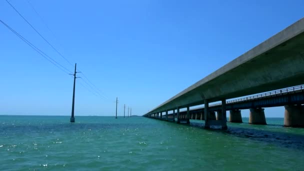 Incroyable pont Seven Mile dans les clés de Floride — Video
