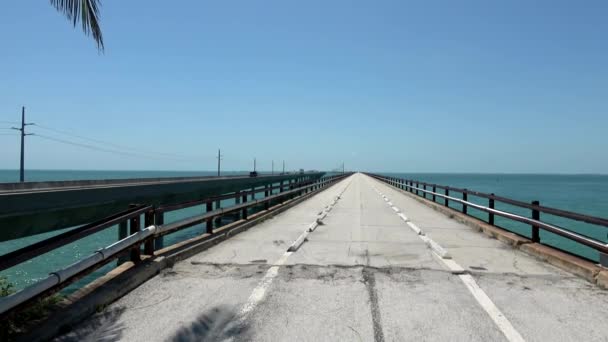 The Bridges conneting the Keys in South Florida — Stock Video
