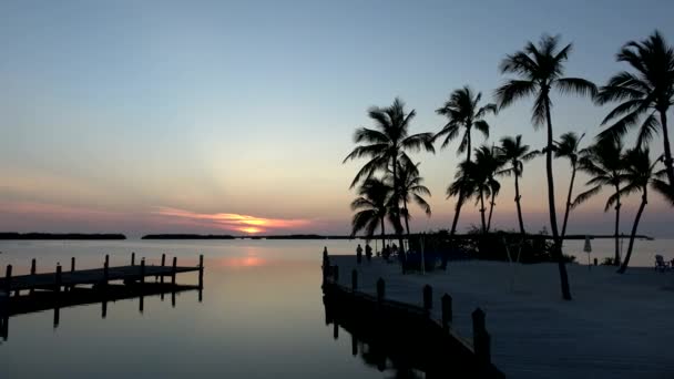 Güneş battıktan sonra Florida Keys harika bay