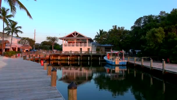 Piękna zatoka na Florydzie Keys — Wideo stockowe