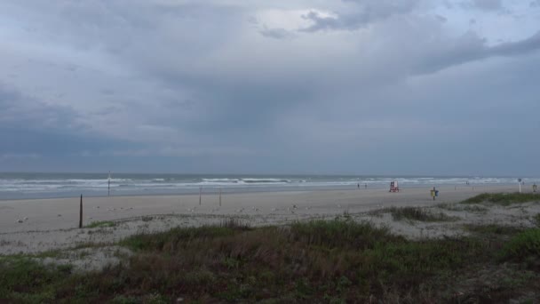 Daytona Beach en un día lluvioso — Vídeos de Stock