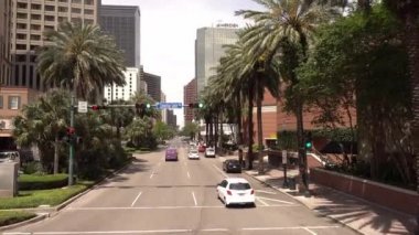 Nola şehrinde gündüz trafiği - Nola, Usa - 11 Haziran 2019