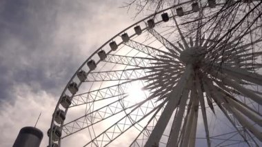 Atlanta Skyview Ferris Wheel in Downtown - ATLANTA, GEORGIA - 21 Nisan 2016