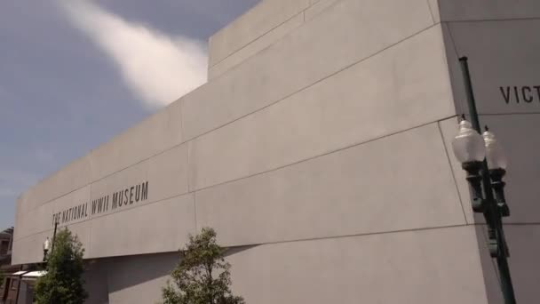 ニューオーリンズ第二次世界大戦博物館第二次世界大戦博物館 ニューオリンズ ルイシアナ エイプリル17 2016 — ストック動画
