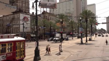 Nola şehrinde gündüz trafiği - Nola, Usa - 11 Haziran 2019