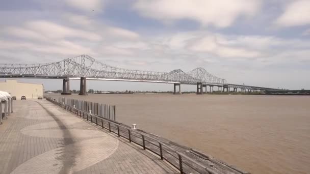 Mississippi Folyó New Orleansban Orleans Louisiana Április 2016 — Stock videók