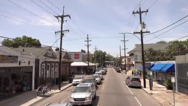 Tagsüber Verkehr Nola City Nola Vereinigte Staaten Juni 2019 — Stockvideo