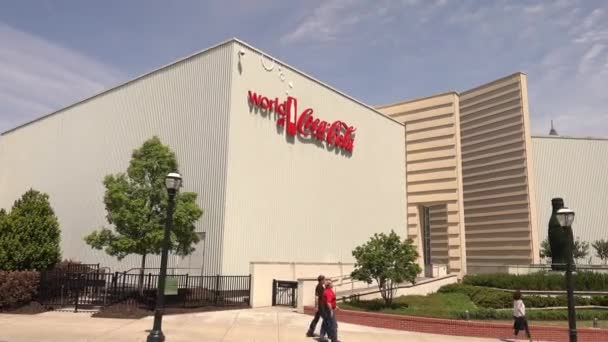 Słynny Świat Coca Coli Centrum Atlanty Atlanta Georgia Kwiecień 2016 — Wideo stockowe