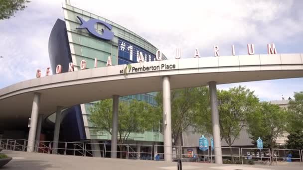 乔治亚州亚特兰大水族馆 位于佩伯顿广场 亚特兰大 佐治亚州亚特兰大 2016年4月21日 — 图库视频影像