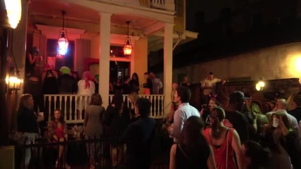 Große Junggesellenabschiedsparty New Orleans — Stockvideo