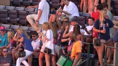 Kalabalık Turner Field beyzbol stadyumu - Atlanta, ABD - 10 Haziran 2016 