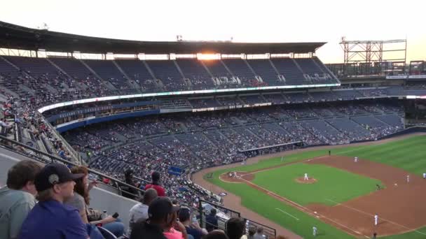 Stade Baseball Surpeuplé Turner Field Atlanta États Unis Juin 2016 — Video