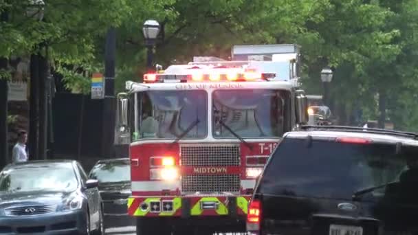 Atlanta Midtown Fire Department Atlanta Georgie Avril 2016 — Video