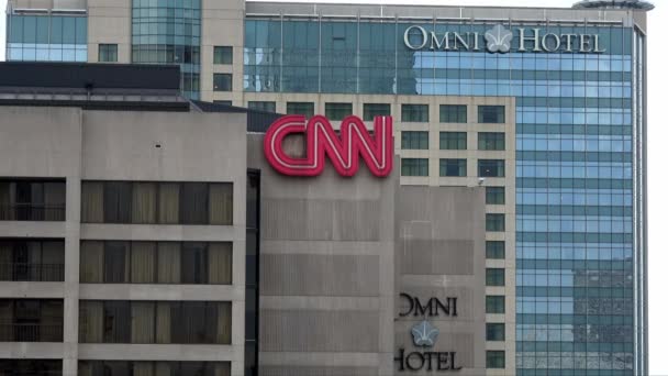 Sede Cnn Atlanta Atlanta Georgia Abril 2016 — Vídeos de Stock