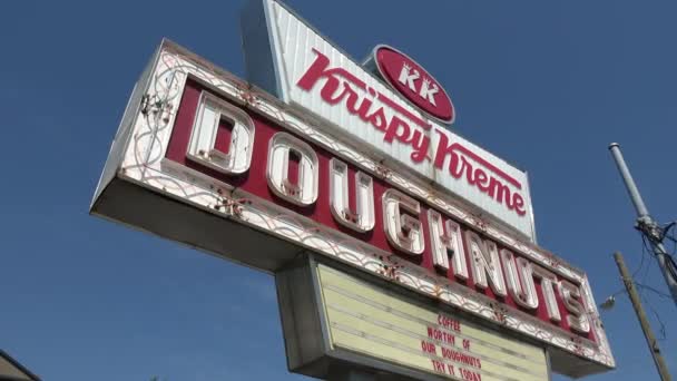 Krispy Kreme Ντόνατς Στην Ατλάντα Atlanta Georgia Απριλίου 2016 — Αρχείο Βίντεο