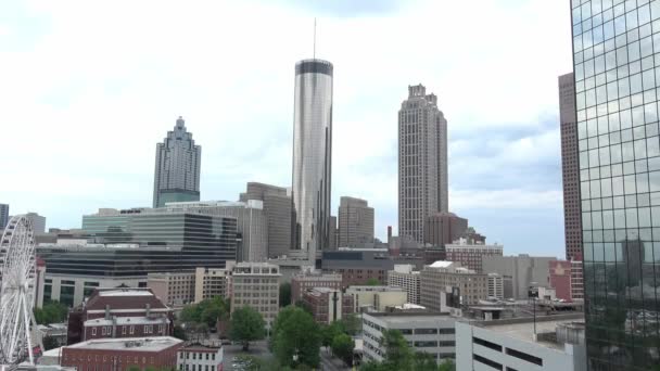 Luchtfoto Panorama Van Atlanta Stad Atlanta Usa Juni 2019 — Stockvideo