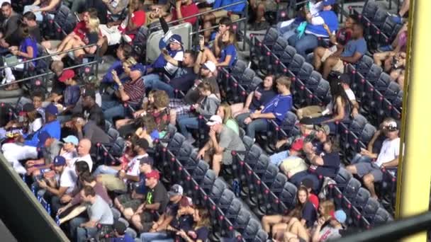 Crowded Turner Field Baseball Stadion Atlanta Usa Juni 2016 — Stockvideo