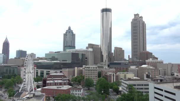 Luchtfoto Panorama Van Atlanta Stad Atlanta Usa Juni 2019 — Stockvideo