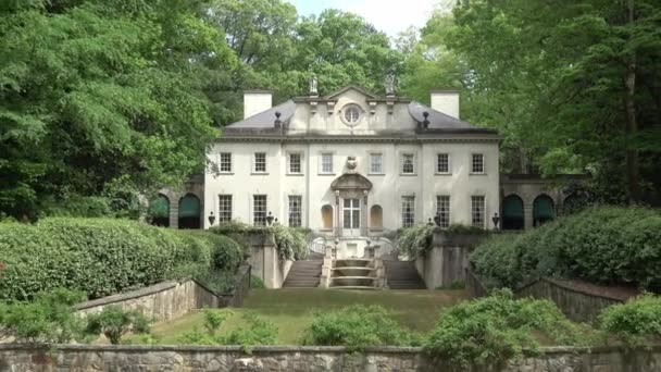 Swan House Στην Ατλάντα Μέρος Του Atlanta History Center Atlanta — Αρχείο Βίντεο