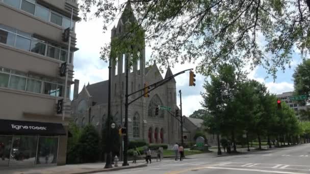 Iglesia Metodista Unida San Marcos Atlanta Atlanta Georgia Abril 2016 — Vídeo de stock