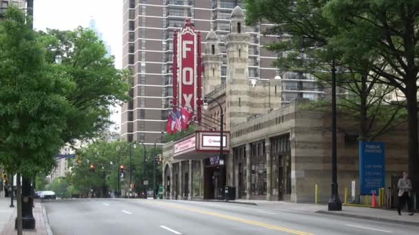 Dagtid Flygbilder Trafiken Atlanta Stad Atlanta Usa Juni 2019 — Stockvideo