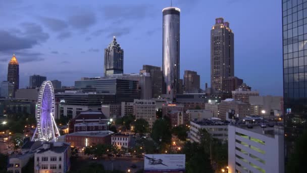 Luchtfoto Panorama Van Atlanta Stad Atlanta Usa Juni 2019 — Stockvideo