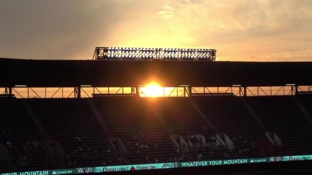 Přeplněný Baseballový Stadion Turner Field Atlanta Spojené Státy Americké Června — Stock video