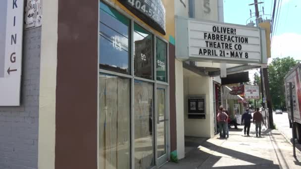 Teatro Little Five Points Atlanta Atlanta Georgia Abril 2016 — Vídeos de Stock