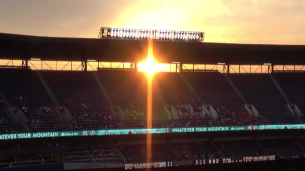 Stadio Baseball Affollato Turner Field Atlanta Stati Uniti Giugno 2016 — Video Stock