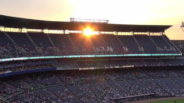 Stadio Baseball Affollato Turner Field Atlanta Stati Uniti Giugno 2016 — Video Stock