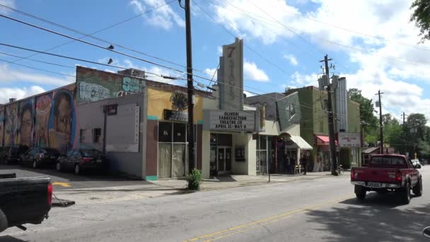 Tageszeit Aufnahmen Des Verkehrs Atlanta City Atlanta Usa Juni 2019 — Stockvideo