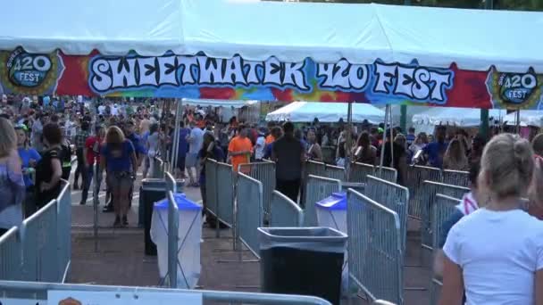 Atlanta Georgia Kwiecień 2016 Festiwal Sweetwater 420 — Wideo stockowe