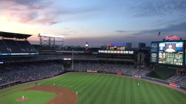 Sun Trust Park Baseballový Stadion Atlanta Spojené Státy Americké Června — Stock video