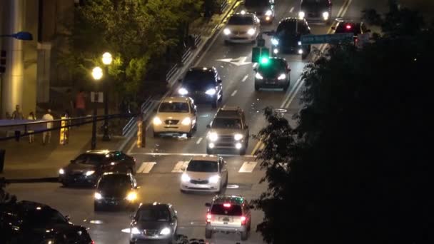 Tageszeit Luftaufnahmen Des Verkehrs Atlanta City Atlanta Usa Juni 2019 — Stockvideo