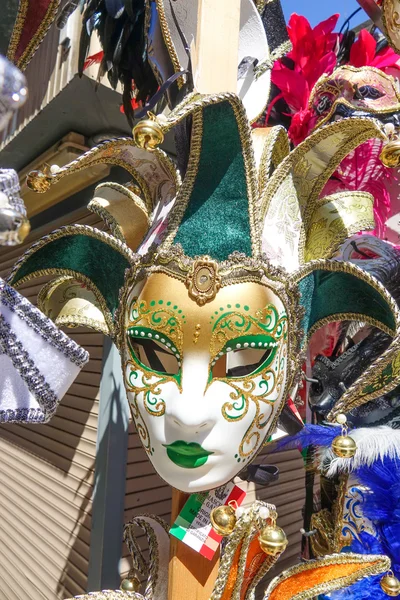 Máscara veneziana original na cidade de Veneza — Fotografia de Stock