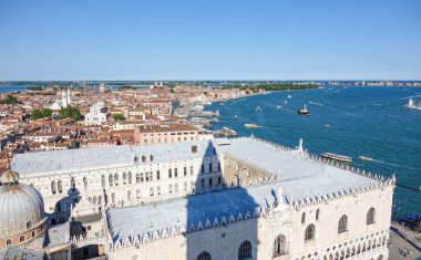Doge s - havadan görünümü - Venedik Palazzo Ducale sarayda