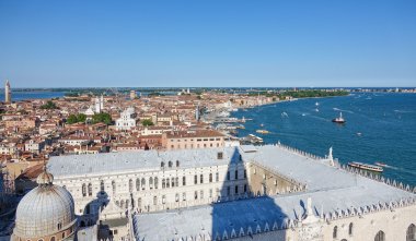 Doge s - havadan görünümü - Venedik Palazzo Ducale sarayda