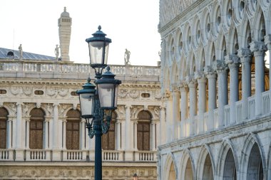 Ünlü Doge s Palace Venedik - Palazzo Ducale adlı St kare işaretler