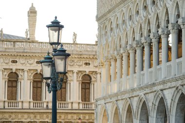 Ünlü Doge s Palace Venedik - Palazzo Ducale adlı St kare işaretler
