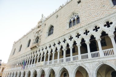 Ünlü Doge s Palace Venedik - Palazzo Ducale adlı St kare işaretler