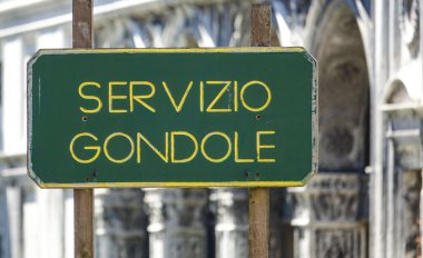 Gondol Venedik - gondol hizmet kanallarında